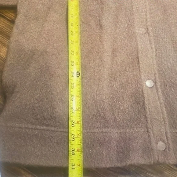 Topshop Wool Blend Belted Shacket Jacket Brown Brushed Coat US 8 - Picture 9 of 9